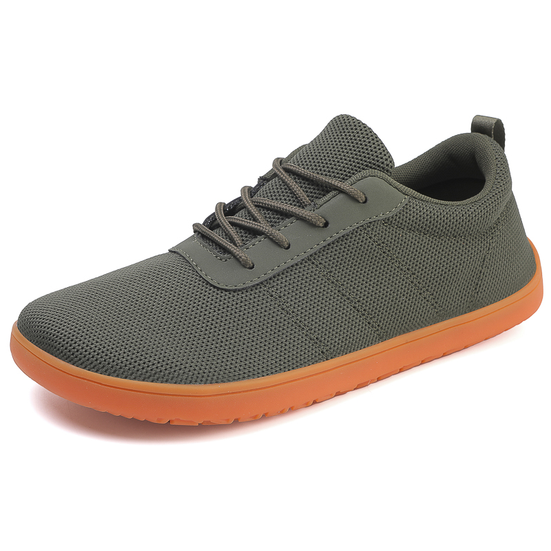 Wide Toe Box Running Sneakers - รองเท้าผ้าใบมินิมอลสำหรับผู้ชาย รองเท้าเดินแบบเท้าเปล่า หัวกว้าง รองเท้าลำลองแบบยูนิเซ็กซ์ ระบายอากาศได้ดี พื้นรองเท้าแบบ