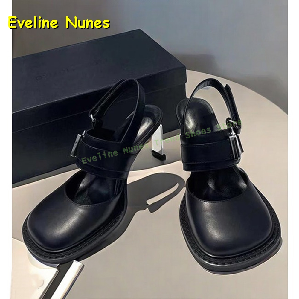 รองเท้าส้นสูงแบบสวมเปิดส้น สีด - Boots บทวิจารณ์และราคา