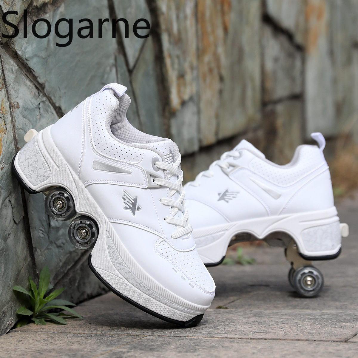 รองเท้าสเก็ตแบบมีล้อ 4 ล้อ สำห - Running Shoes บทวิจารณ์และราคา