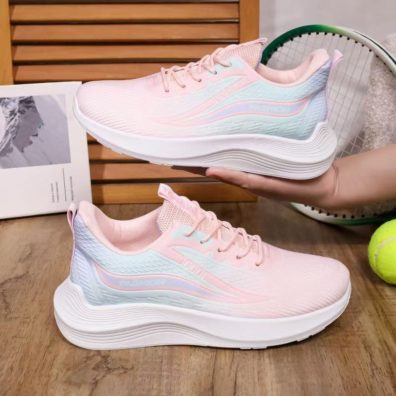 แฟชั่นผู้หญิงรองเท้าผ้าใบรองเท - Shock Absorbing Gym Trainers บทวิจารณ์และราคา